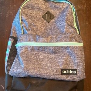 Adidas backpack. Light teal color.